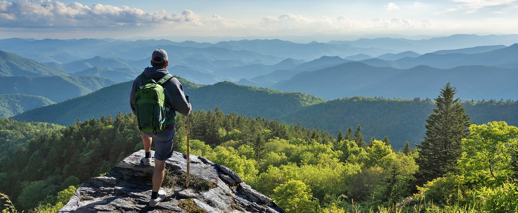 North Carolina hiking view