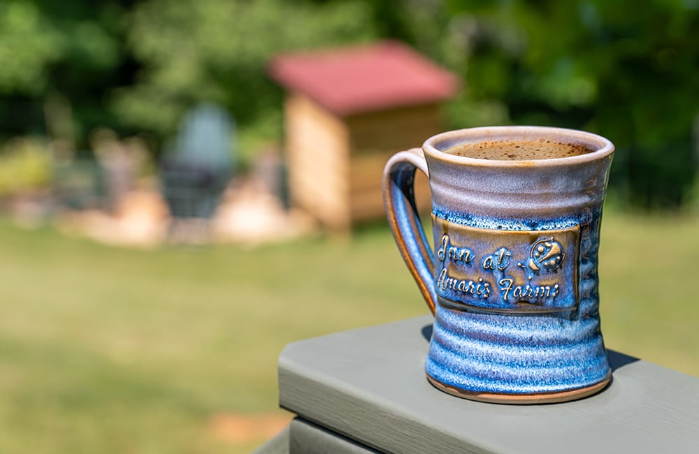 coffee cup outside
