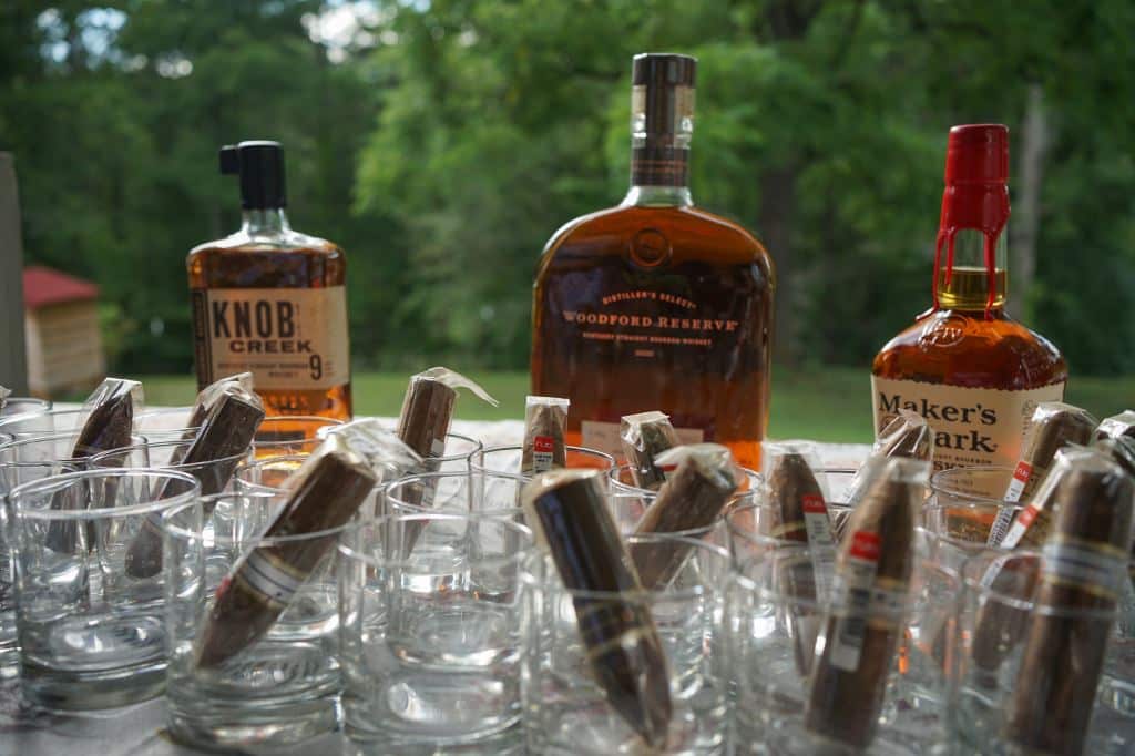 Cigars and Whiskey at Amaris Farms