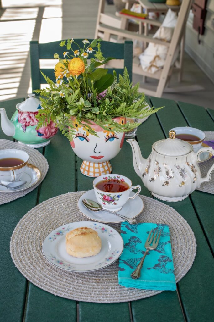 10 table set for afternoon tea