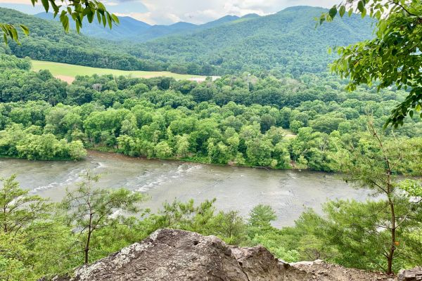 river and mountains